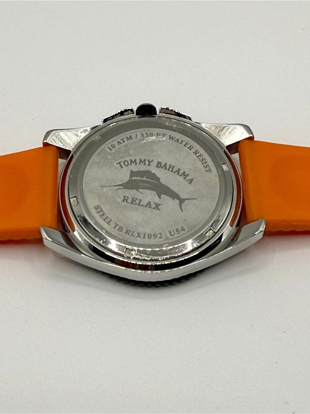 Tommy Bahama Relax Dual-Time Watch – Orange Strap – RLX1092